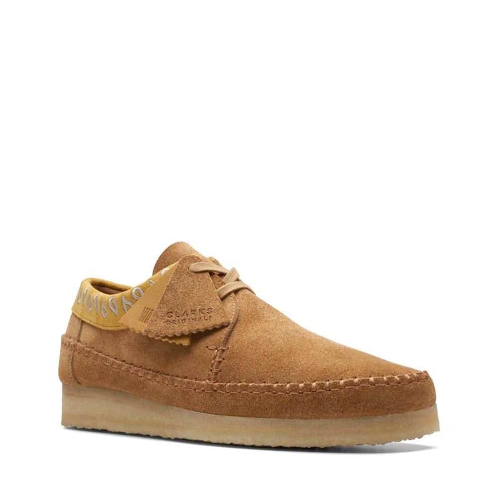 Clarks Mens Weaver Brown Shoes (NWT) - Picture 2 of 6